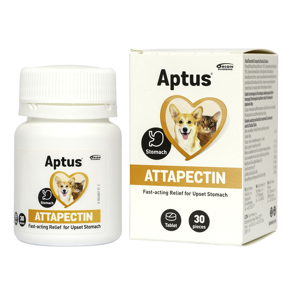 Aptus Attapectin tablete pentru digestie, câini și pisici, 30 tablete