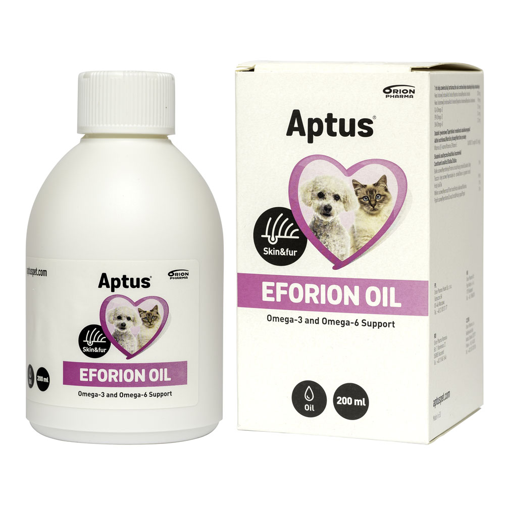 Aptus Eforion ulei pentru blană și piele, câini și pisici, 200 ml