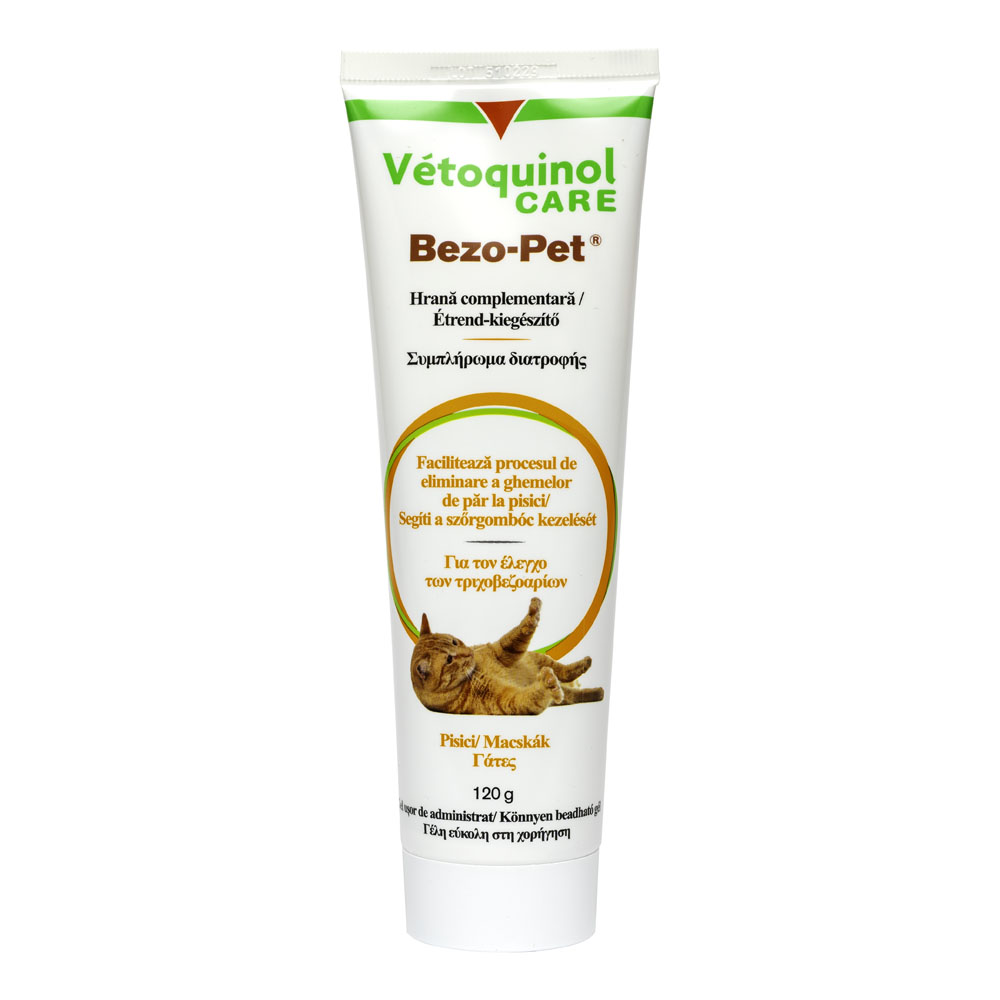 Bezo-Pet gel pentru eliminarea ghemotoacelor de blană, pisici, 120 g