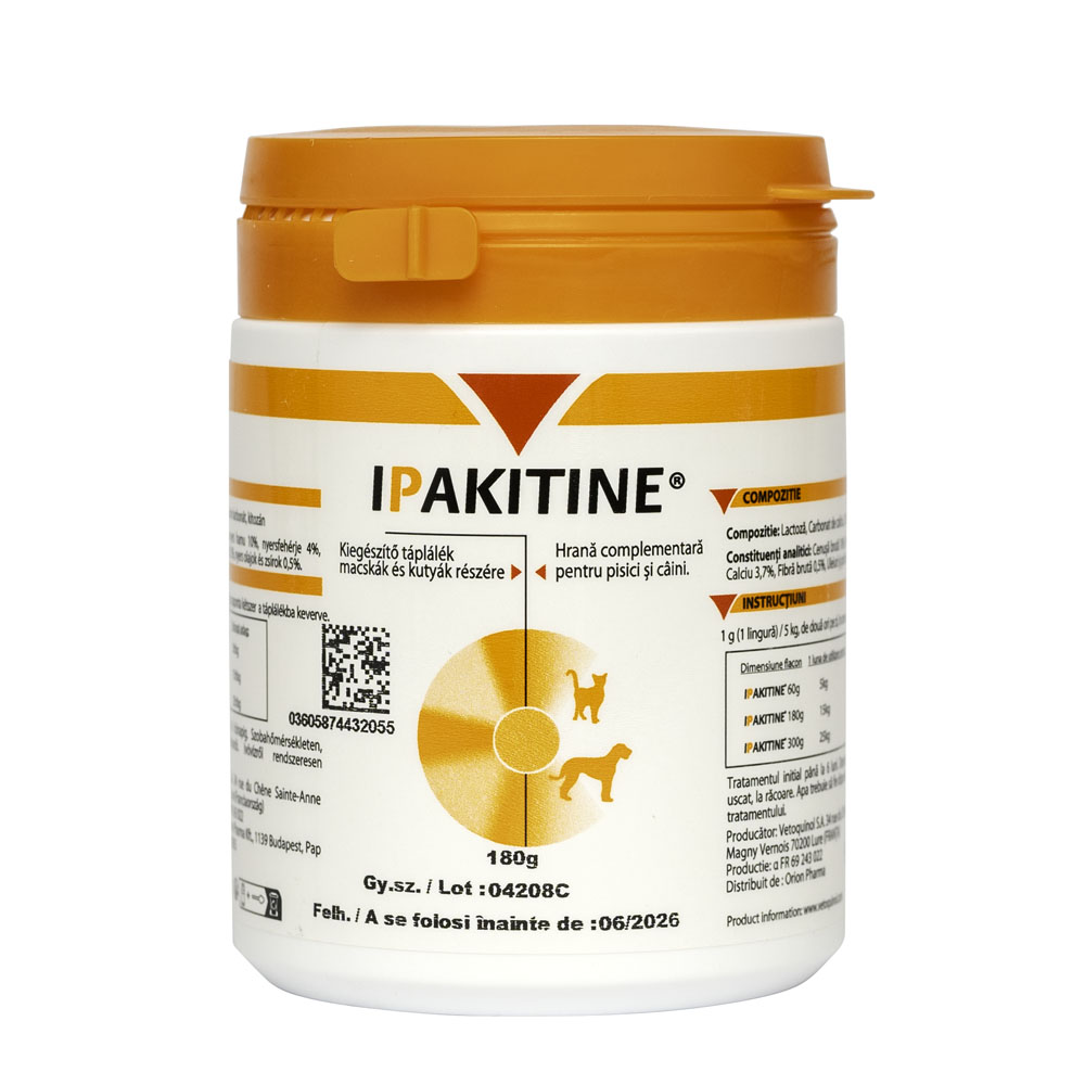 Ipakitine pulbere pentru funcția renală, câini și pisici, 180 g