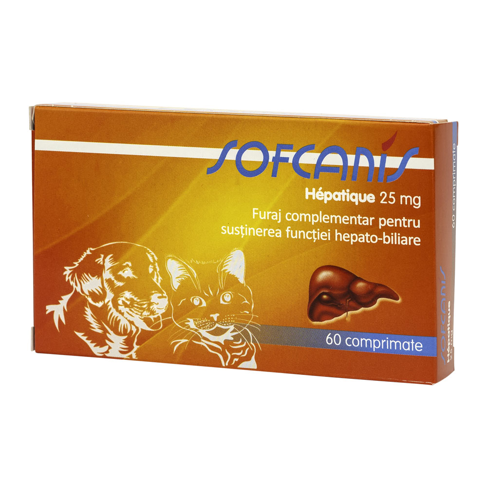 Sofcanis Hépatique 25 mg pentru ficat, 60 comprimate