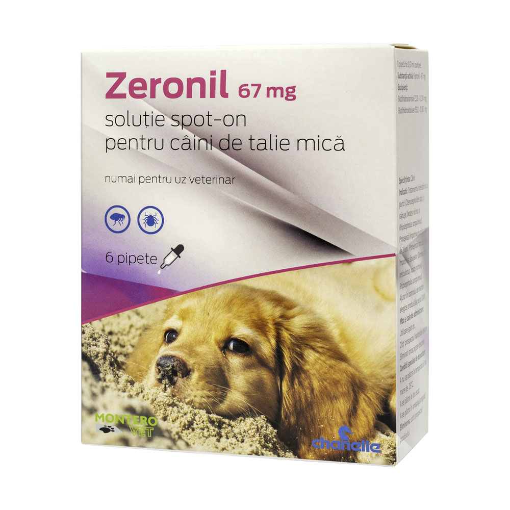Zeronil 67mg dogs (2-10kg) 6 pip