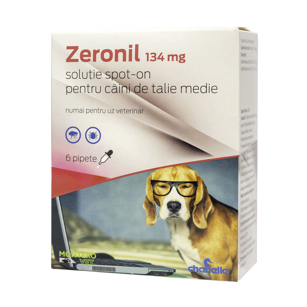 Zeronil 134mg dog M (>10-20 kg) 6 pip