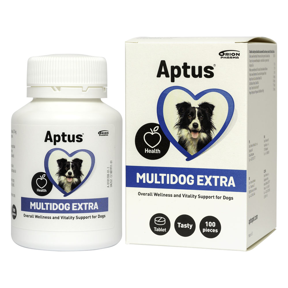 Aptus Multidog Extra vitamine și minerale pentru câini, 100 tablete