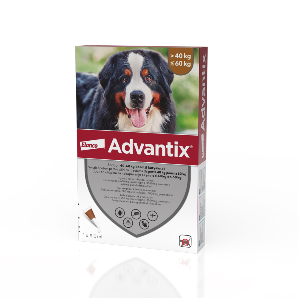 Advantix 600(40-60 kg) x 1 pip