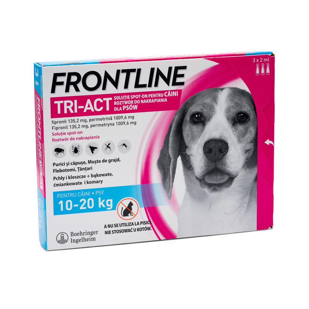 Frontline TRI-ACT M 10-20 kg 3pip