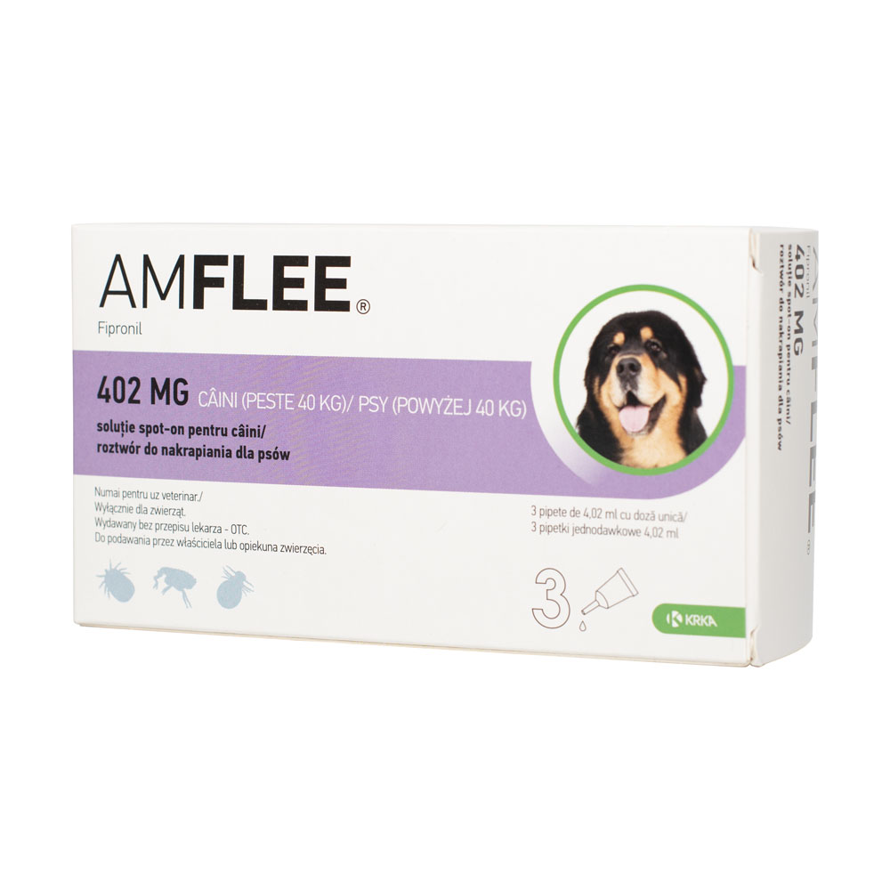 Amflee dog XL 40-60kg 3pipete/cutie