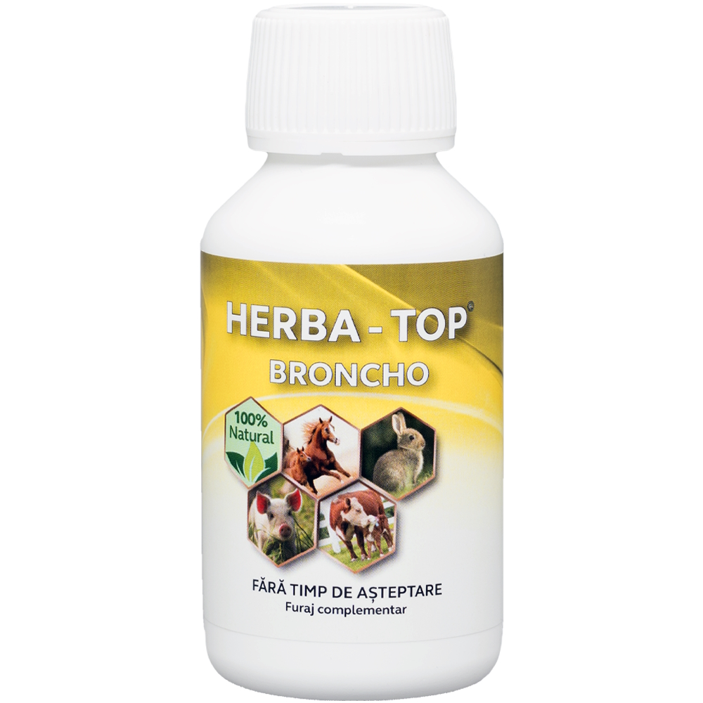 Herba-Top Broncho pentru căile respiratorii ale păsărilor, 100 ml
