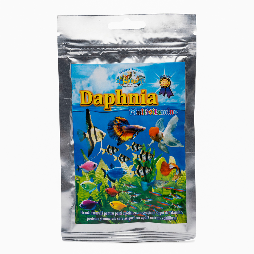 Hrană naturală pentru pești Daphnia cu multivitamine, 10 g