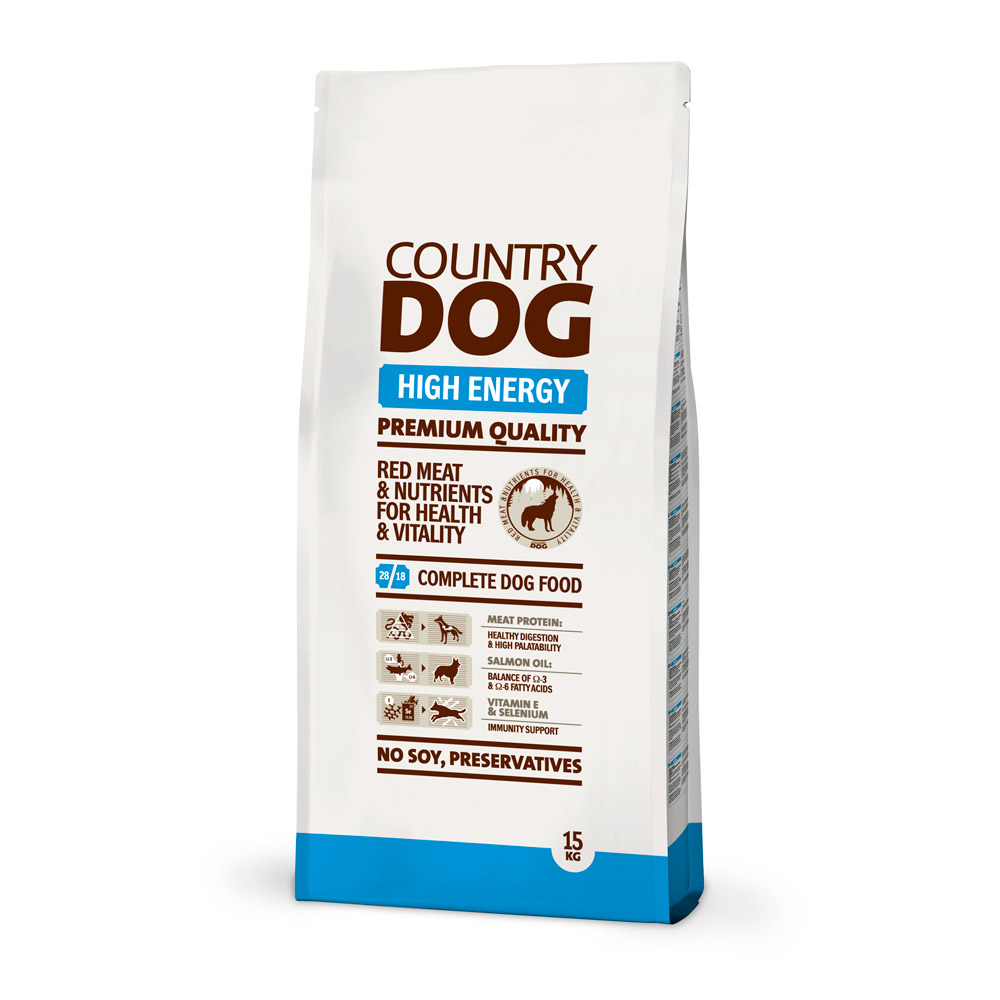 Hrană uscată pentru câini Country Dog High Energy, 15 kg