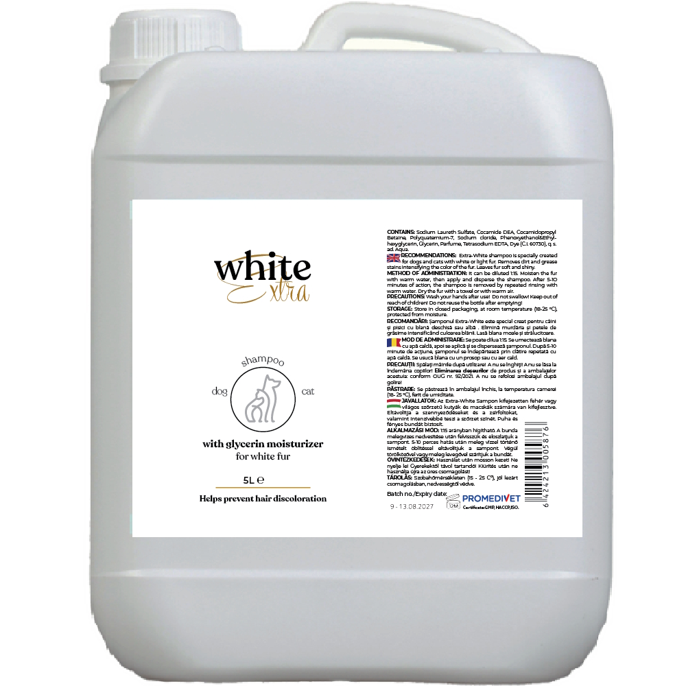 Sampon premium-vital extra white 5l