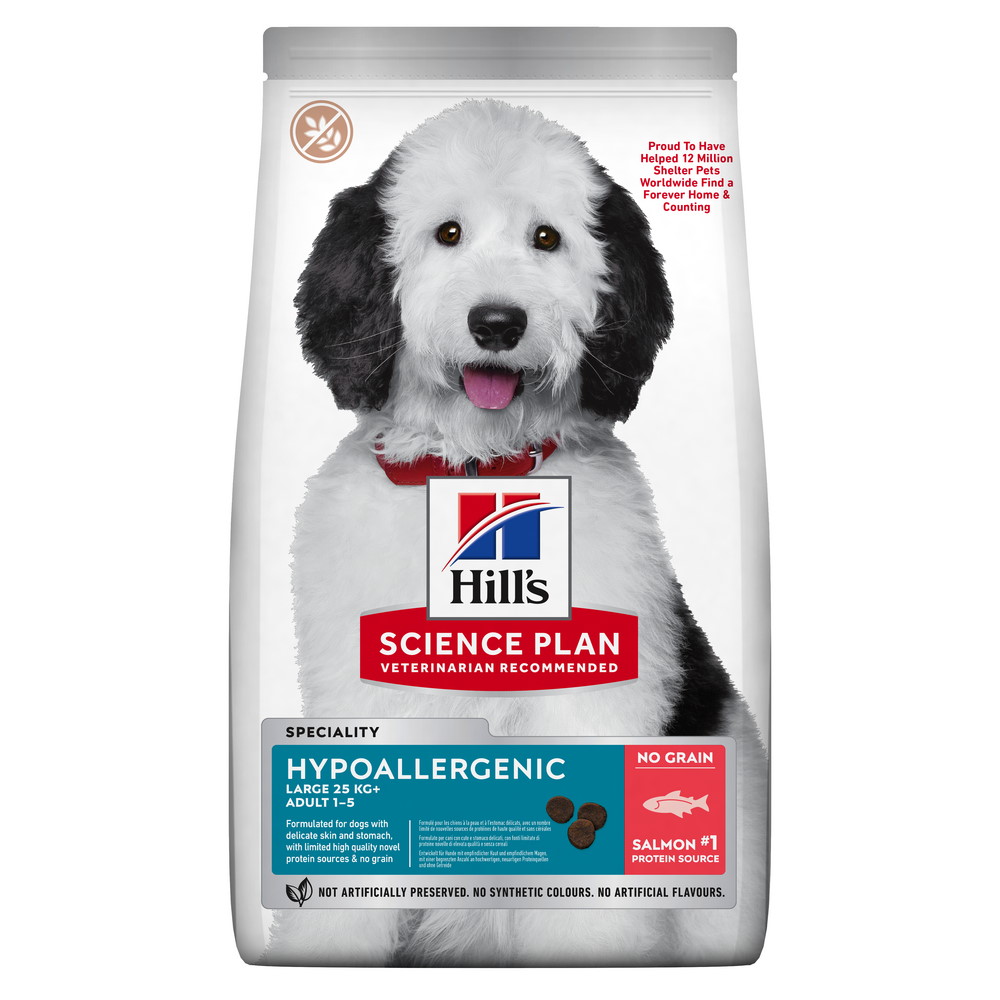 Hrană uscată pentru câini Hill's Science Plan Adult Large Breed Hypoallergenic No Grain, 12 kg