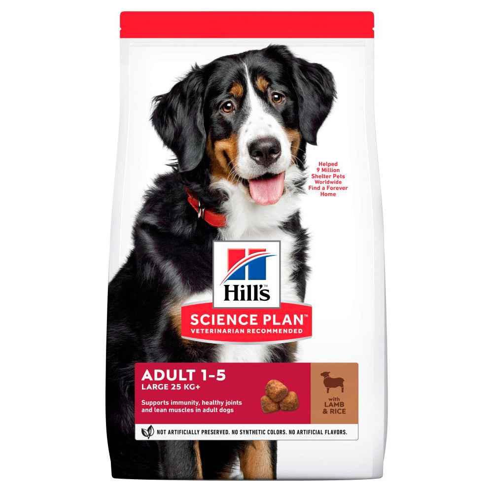 Hrană uscată pentru câini Hill's Science Plan Adult Large Breed, miel și orez, 14 kg