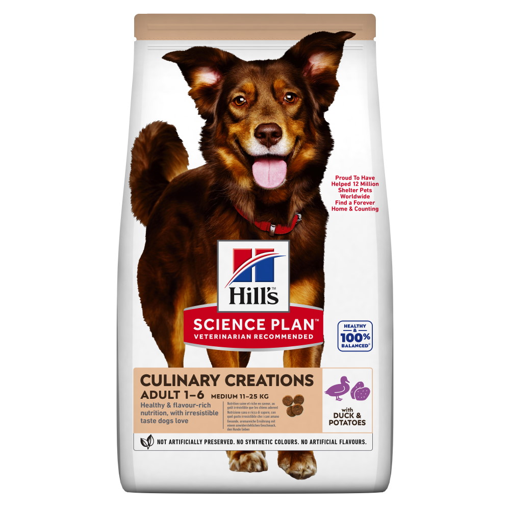 Hrană uscată pentru câini Hill's Science Plan Adult Medium, rață și cartofi, 14 kg