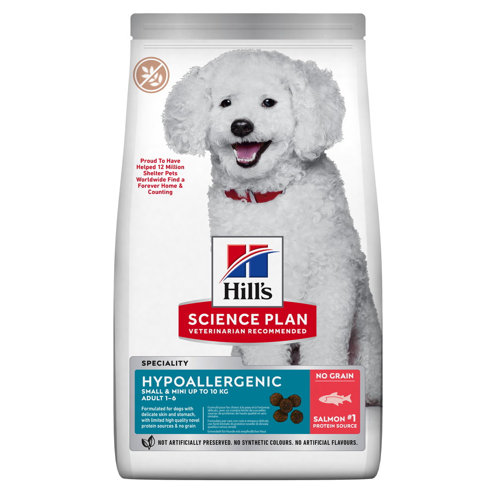 Hrană uscată pentru câini Hill's Science Plan Adult Small & Mini Hypoallergenic No Grain, 6 kg