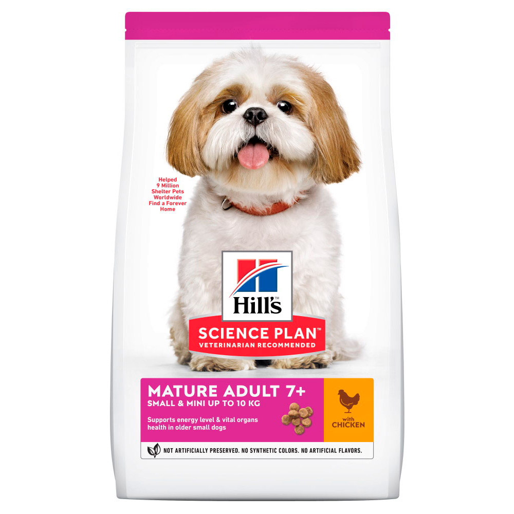 Hrană uscată pentru câini Hill's Science Plan Mature Adult 7+ Small & Mini, pui, 3 kg