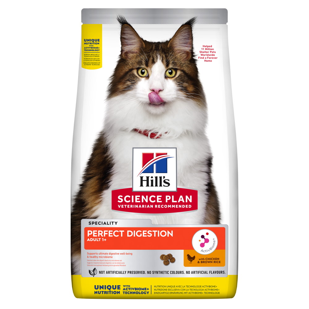 Hrană uscată pentru pisici Hill's Science Plan Adult Perfect Digestion, 1,5 kg