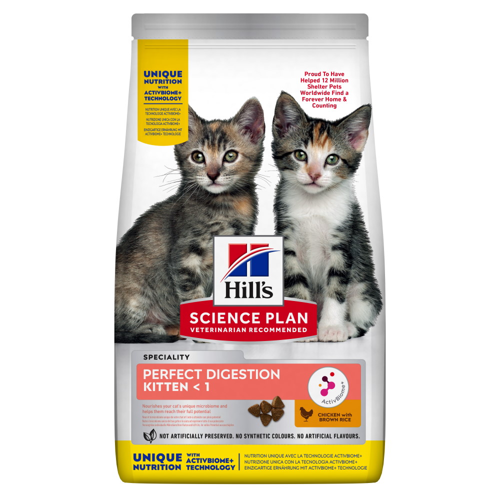 Hrană uscată pentru pisoi Hill's Science Plan Kitten Perfect Digestion, 300 g