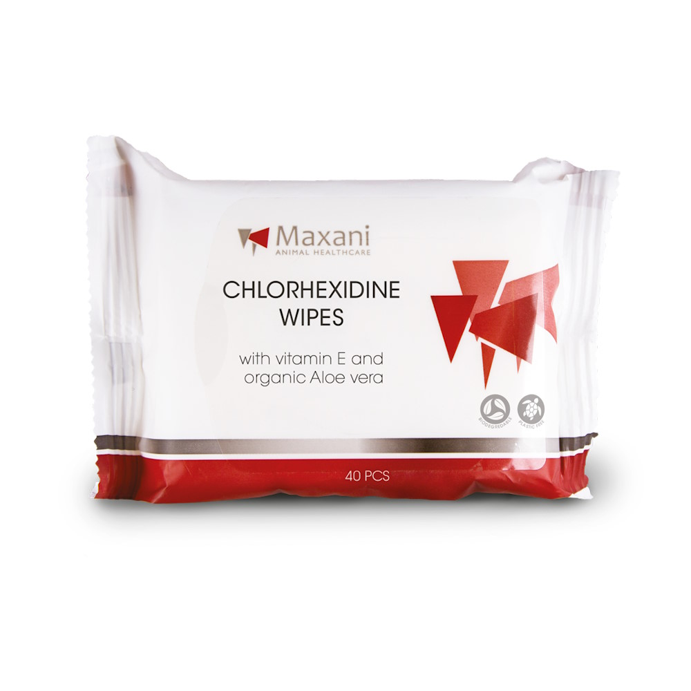 Șervețele Maxani cu clorhexidină și vitamina E, 40 buc