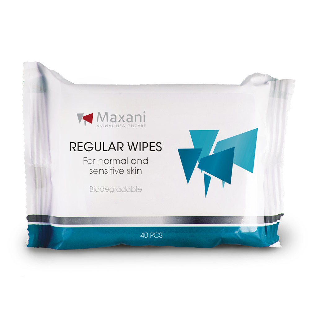 Șervețele de curățare Maxani Regular pentru câini și pisici, 40 buc