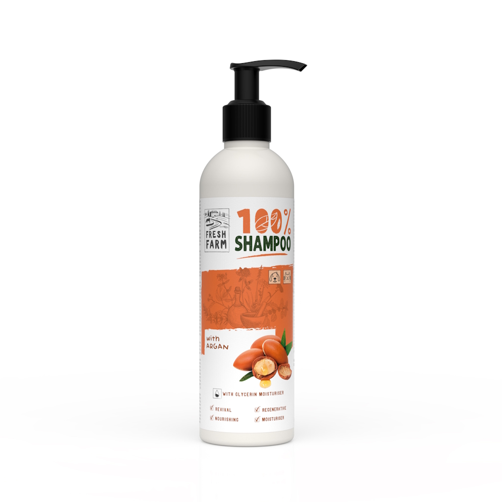 Șampon Fresh Farm cu ulei de argan, câini și pisici, 250 ml