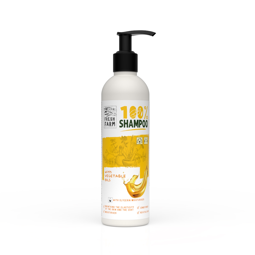 Șampon Fresh Farm cu uleiuri vegetale, câini și pisici, 250 ml