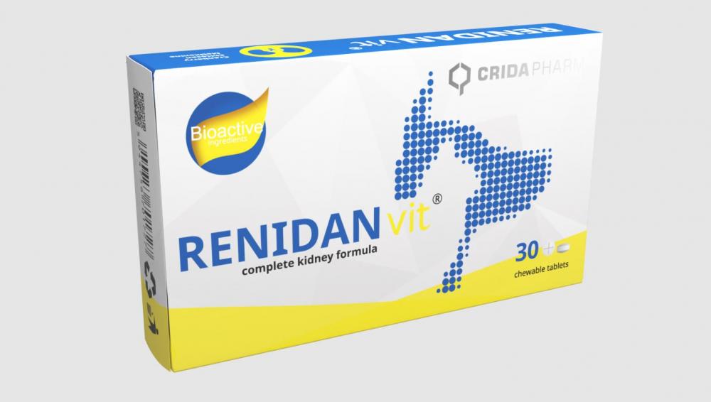 Renidan Vit comprimate masticabile pentru rinichi, câini și pisici, 30 comprimate
