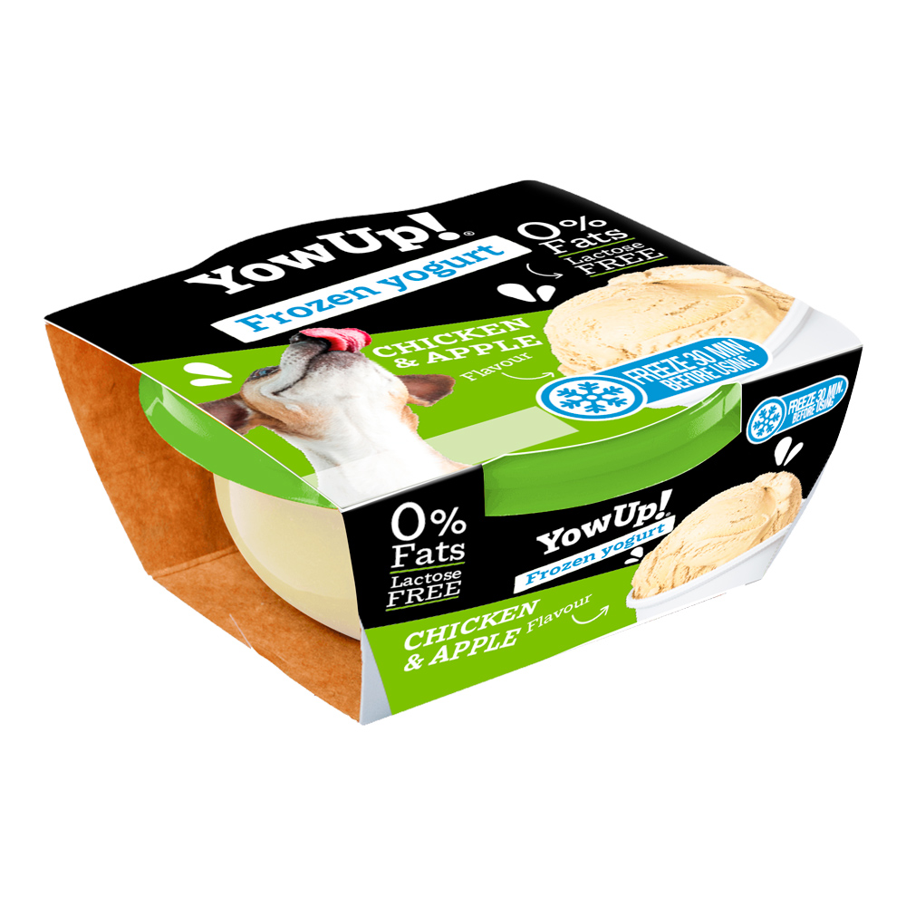 Iaurt înghețat pentru câini YowUp, pui și mere, 110 g