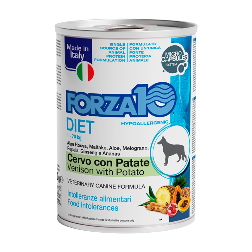 Hrană umedă pentru câini Forza10, vânat și cartofi, 400 g