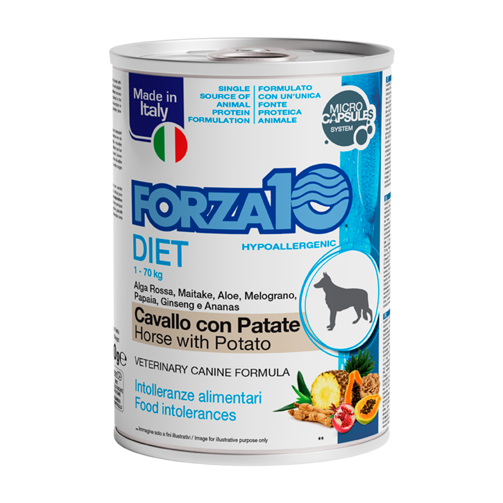 Hrană umedă pentru câini Forza10, cal și cartofi, 400 g