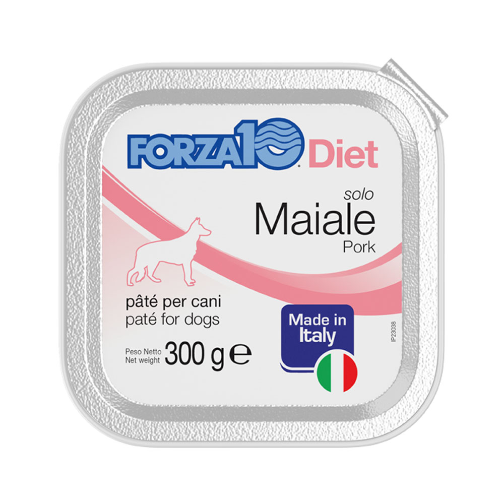 Hrană umedă pentru câini Forza10 Solo Diet, porc, 300 g
