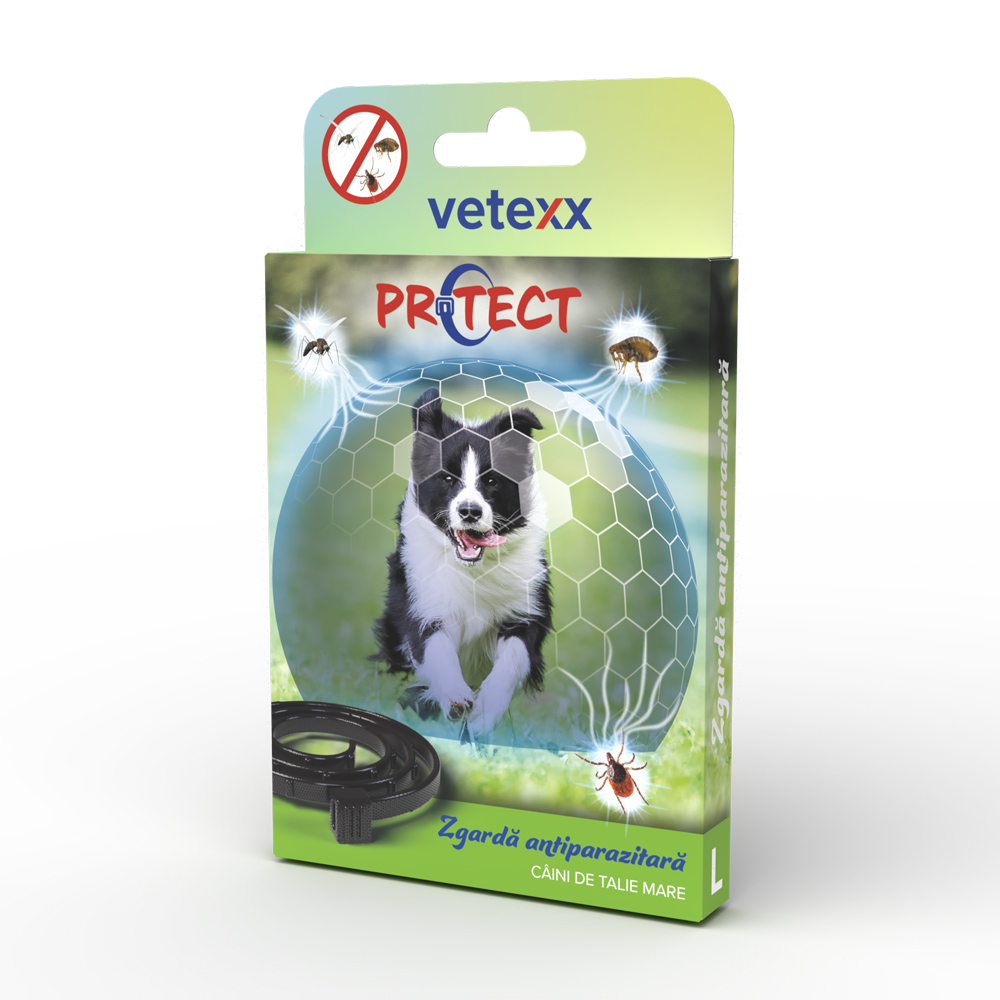 Zgardă antiparazitară pentru câini de talie medie și mare Vetexx, 75 cm