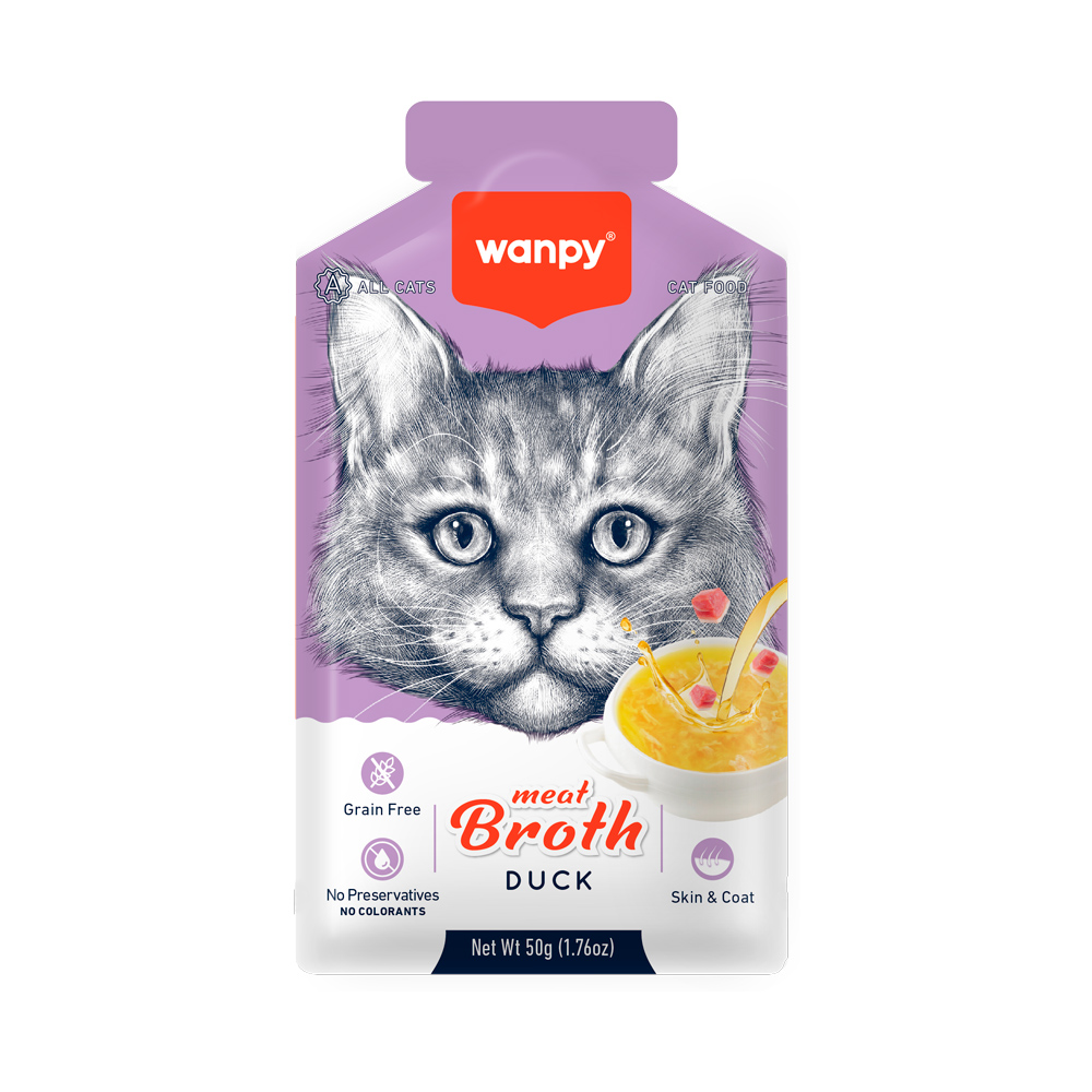 Supă pentru pisici Wanpy, rață, 50 g