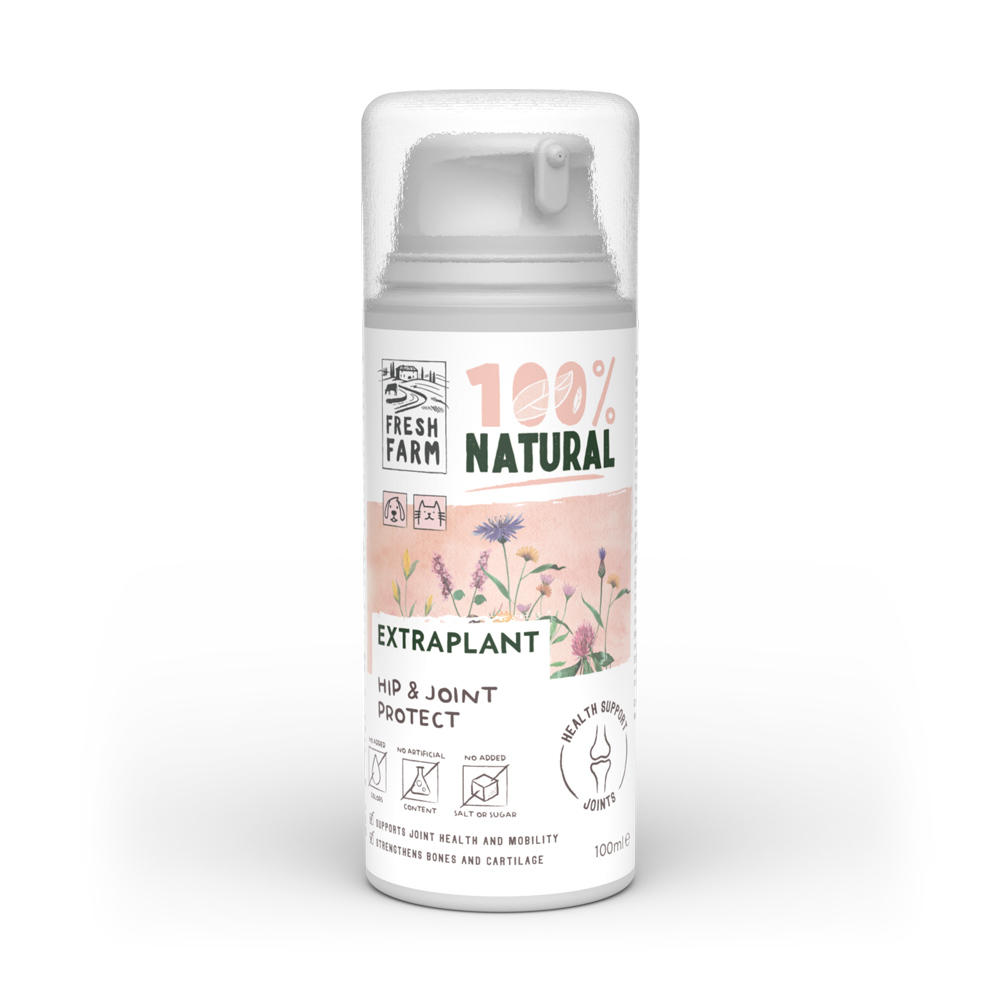 Fresh Farm Extraplant Hip & Joint Protect, supliment pentru articulații, câini și pisici, 100 ml