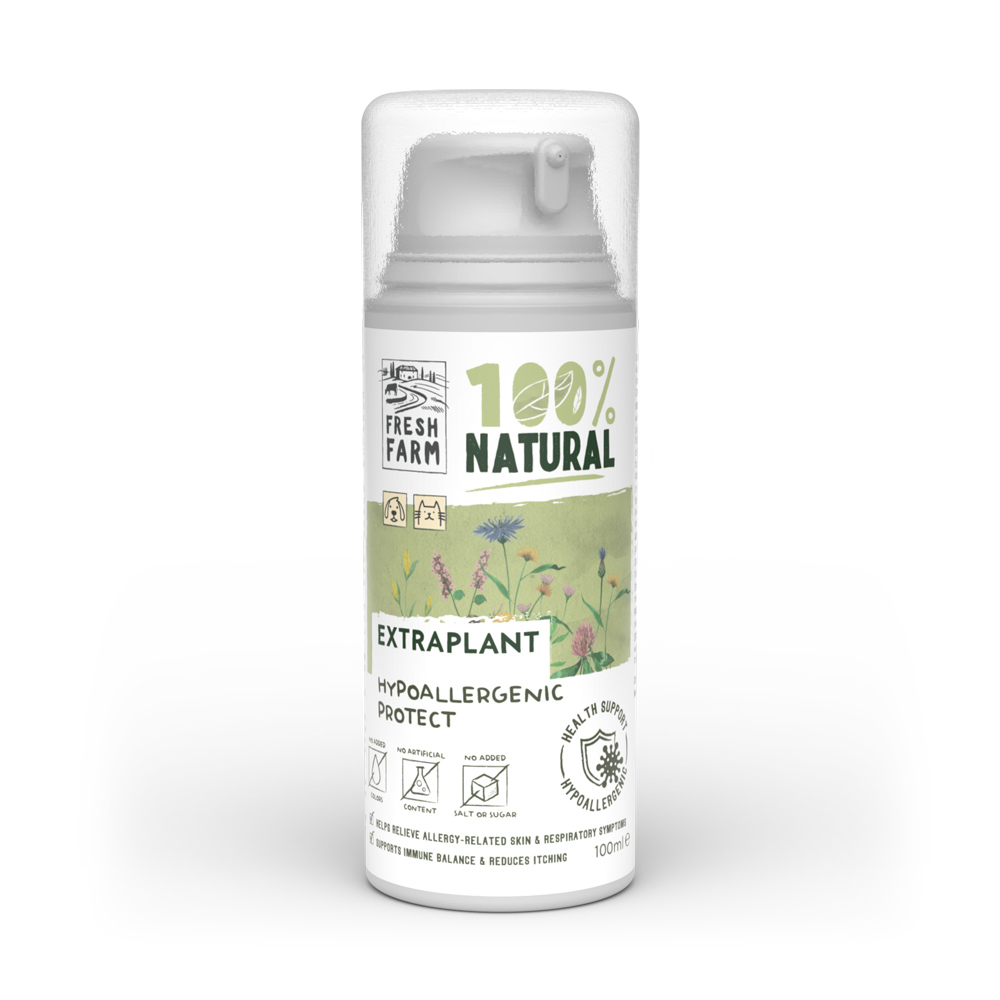 Fresh Farm Extraplant Hypoallergenic Protect, supliment pentru alergii, câini și pisici, 100 ml