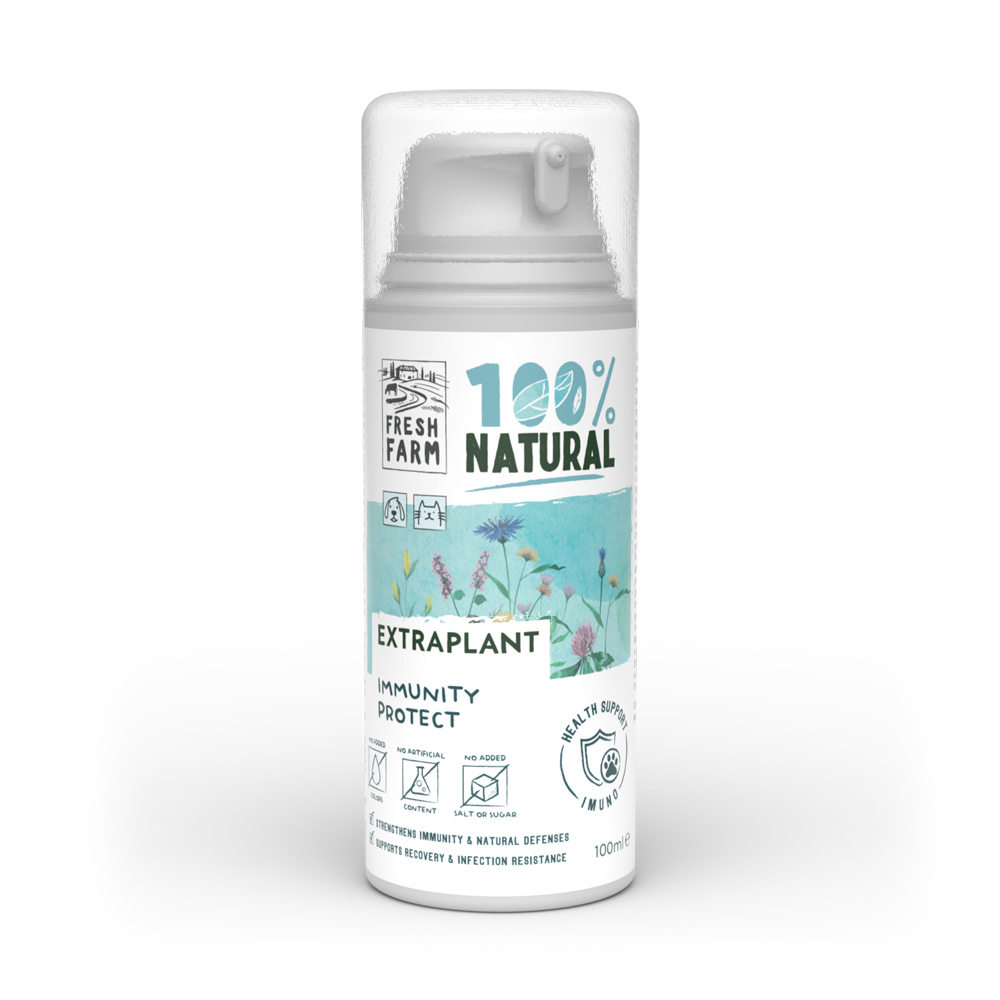 Fresh Farm Extraplant Immunity Protect, supliment pentru imunitate, câini și pisici, 100 ml