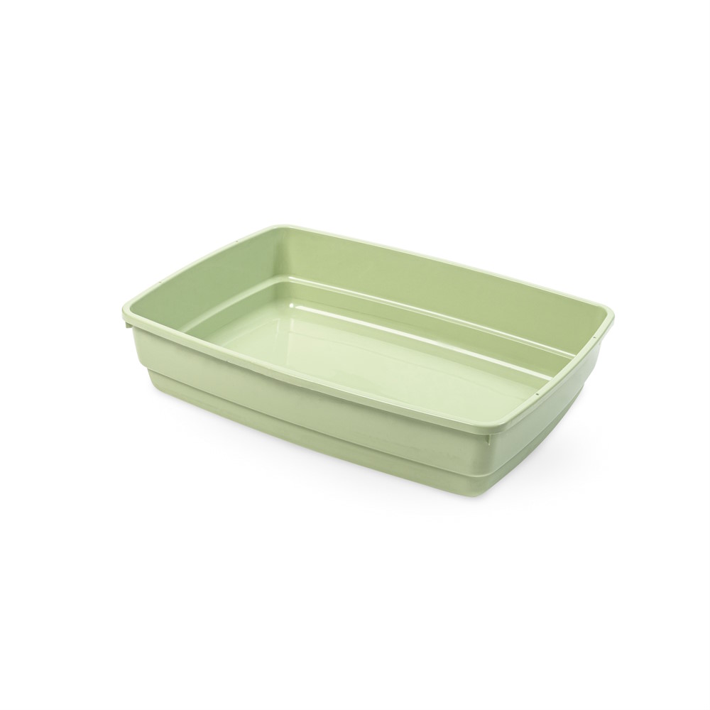Litieră deschisă pentru pisici Bacinella, verde
