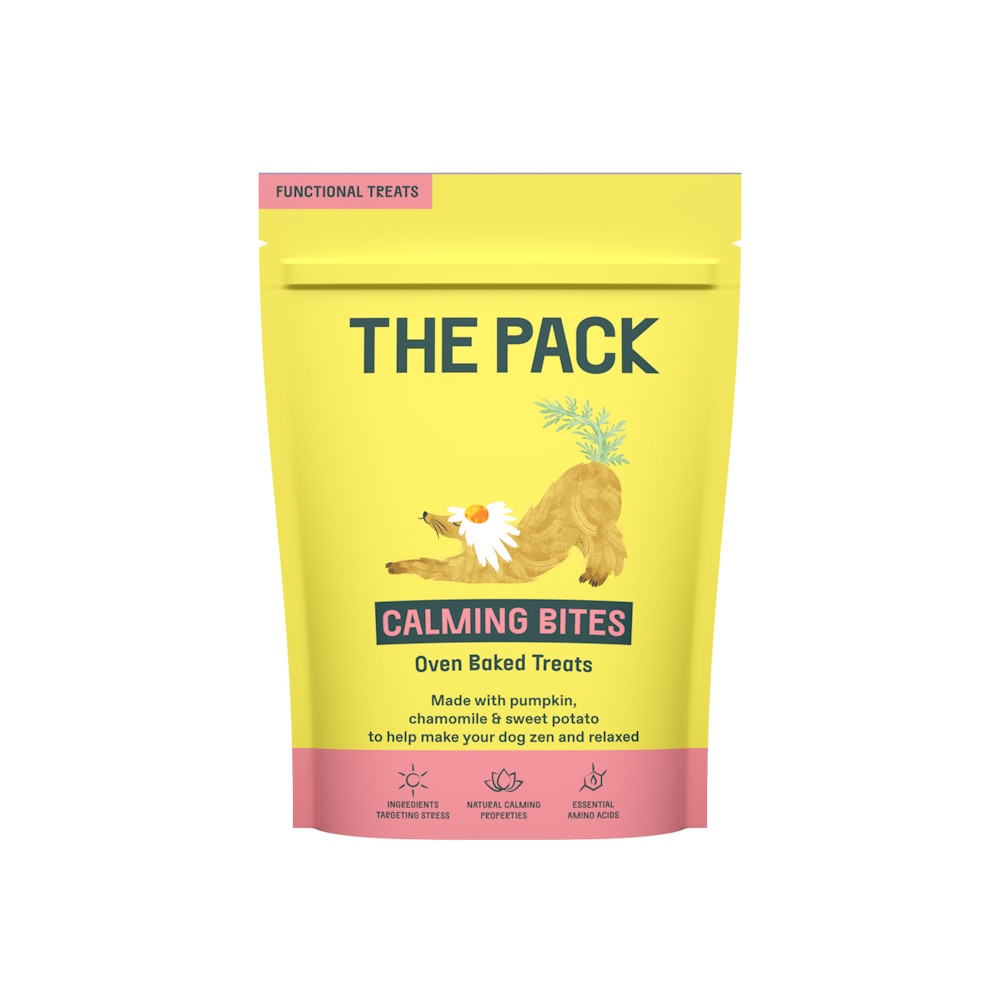 Recompense funcționale pentru câini The Pack Calming Bites, 100 g