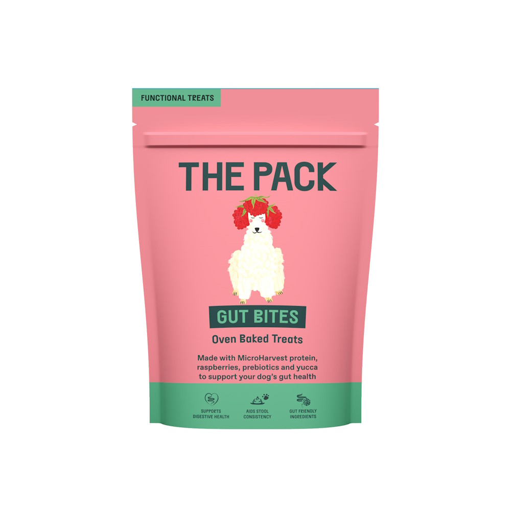 Recompense funcționale pentru câini The Pack Gut Bites, 100 g