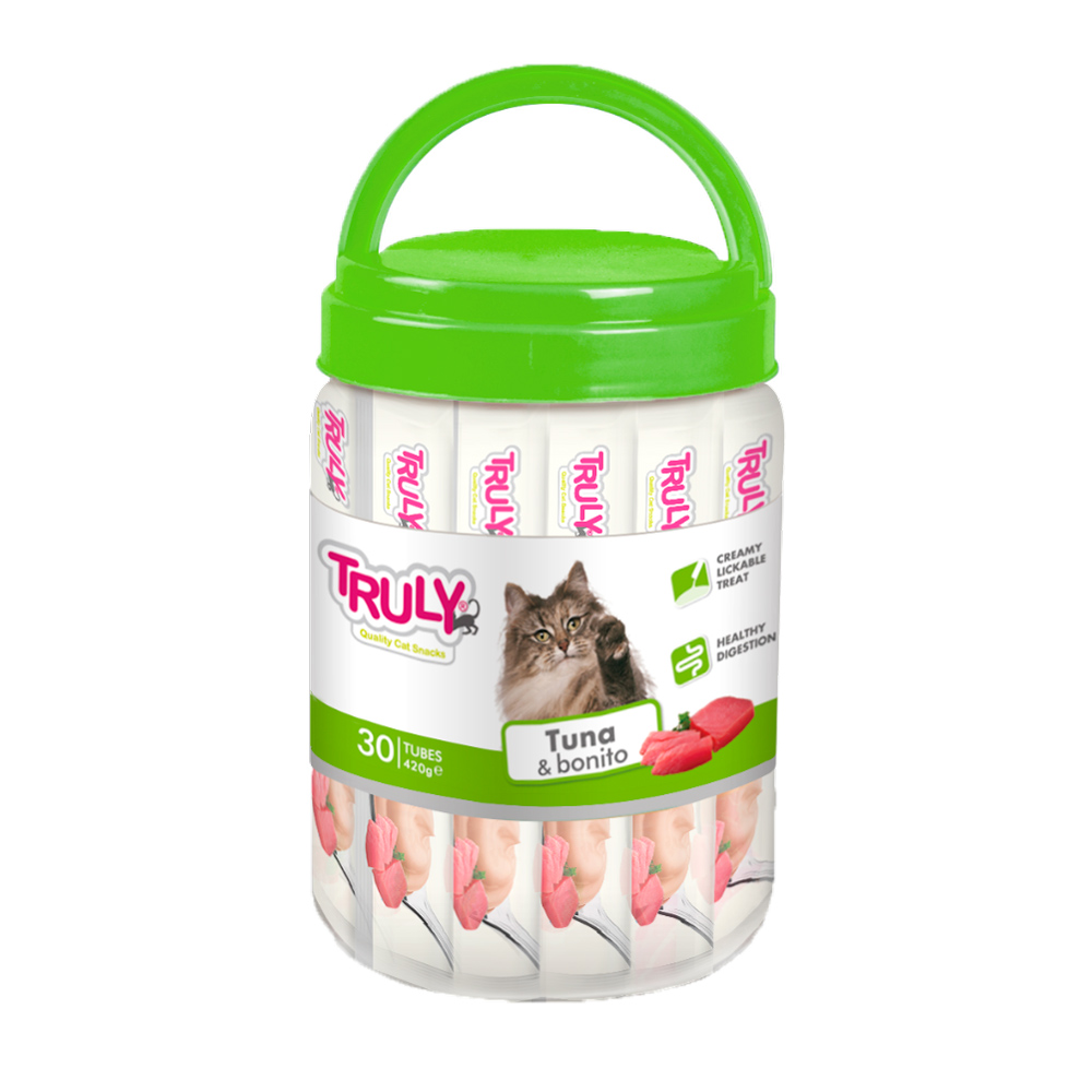 Wanpy Truly cat creamy lickable ton&bonito fish 30*14gr