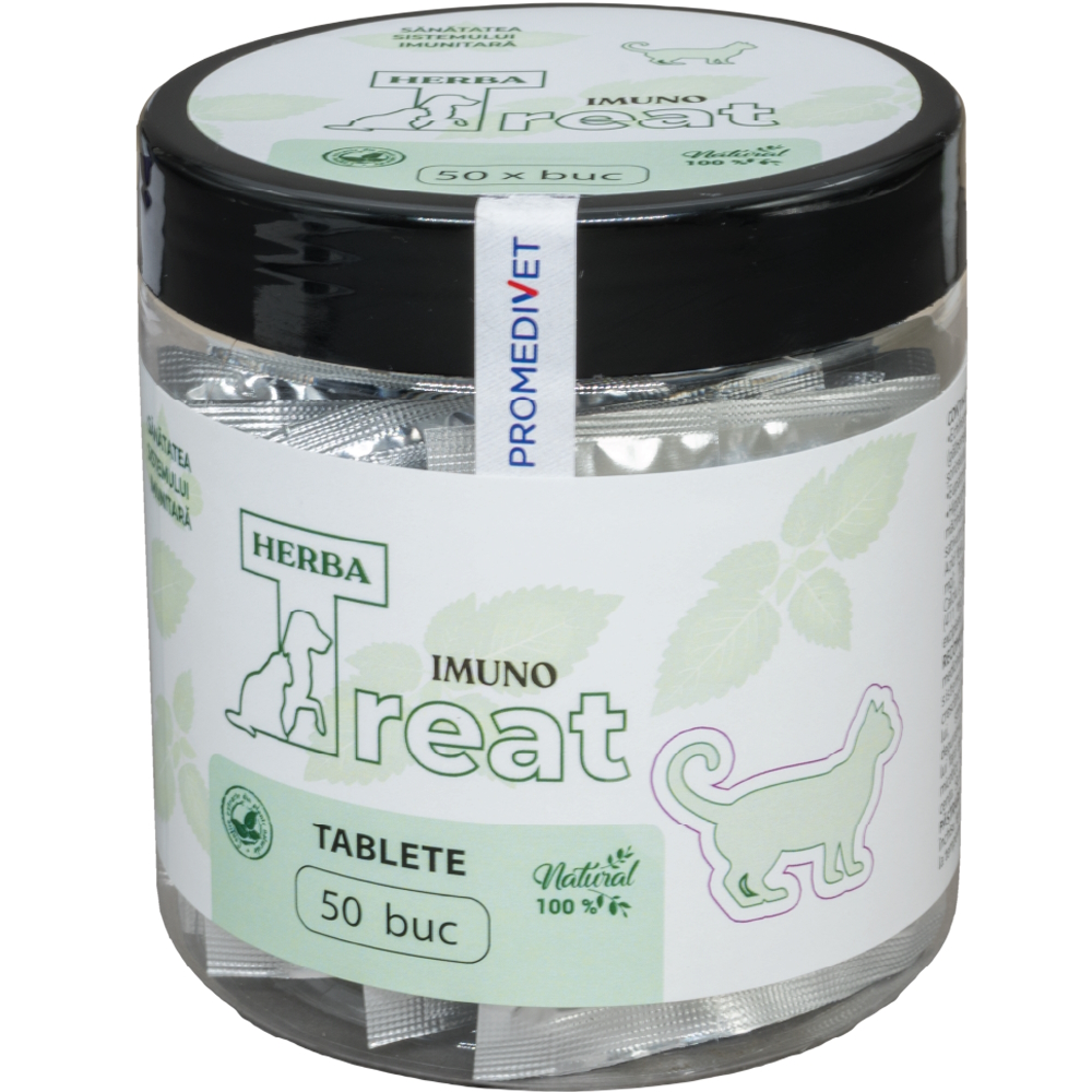 Herba-Treat tablete pisici imuno cutii 50 tbl*0.3gr