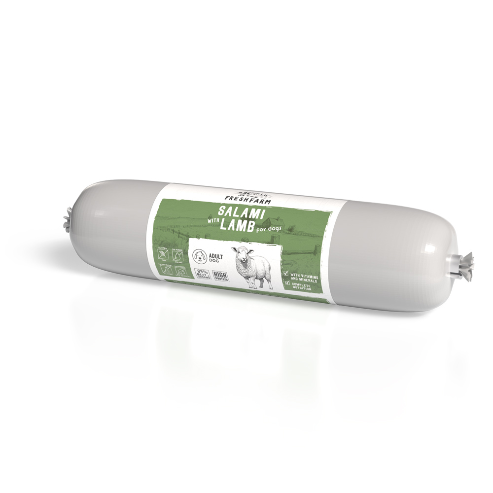 Salam pentru câini Fresh Farm, miel, 800 g