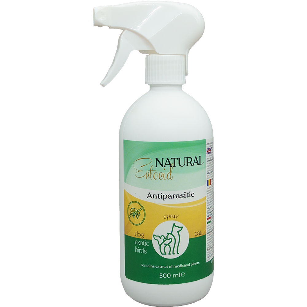 Ectocid Natural spray antiparazitar cu uleiuri esențiale, 500 ml