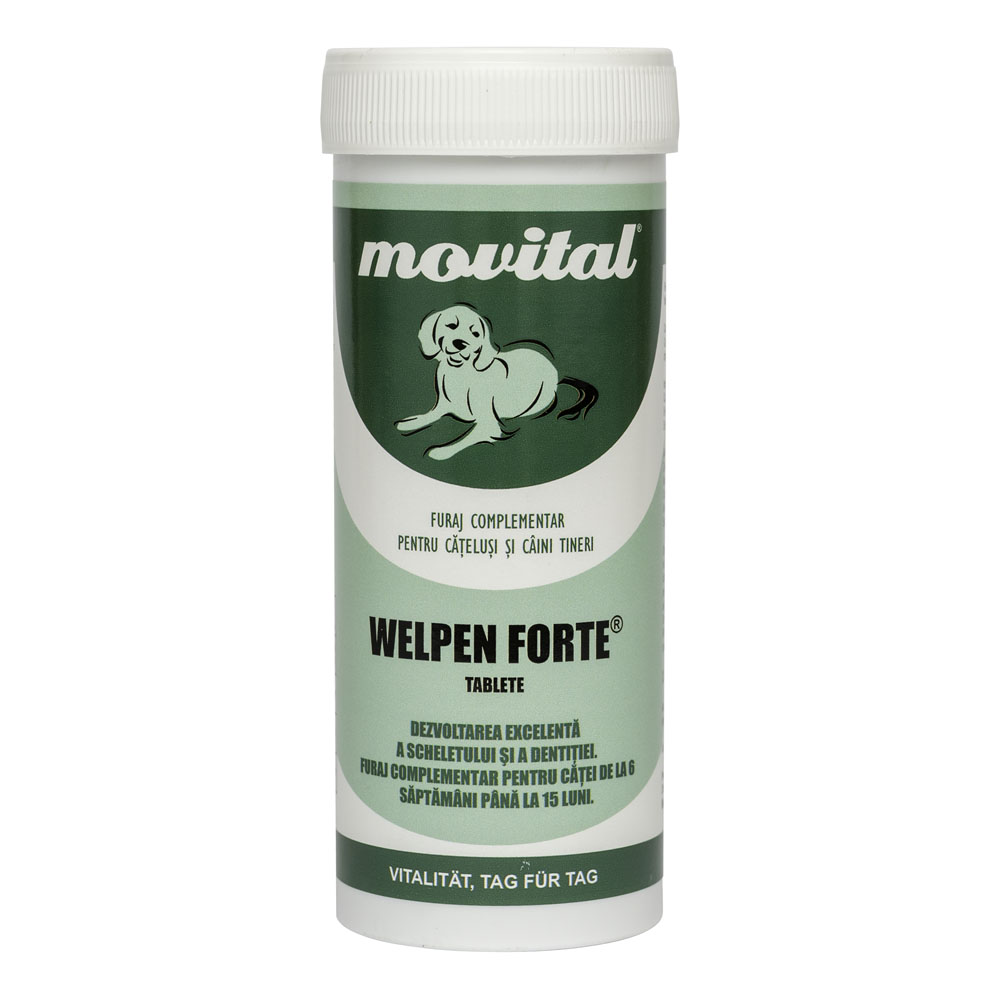 Welpen Forte tablete pentru dezvoltarea cățeilor, 150 tablete